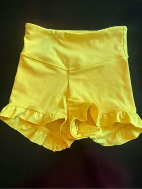 Tiger Friday yellow Filly Booty Shorts